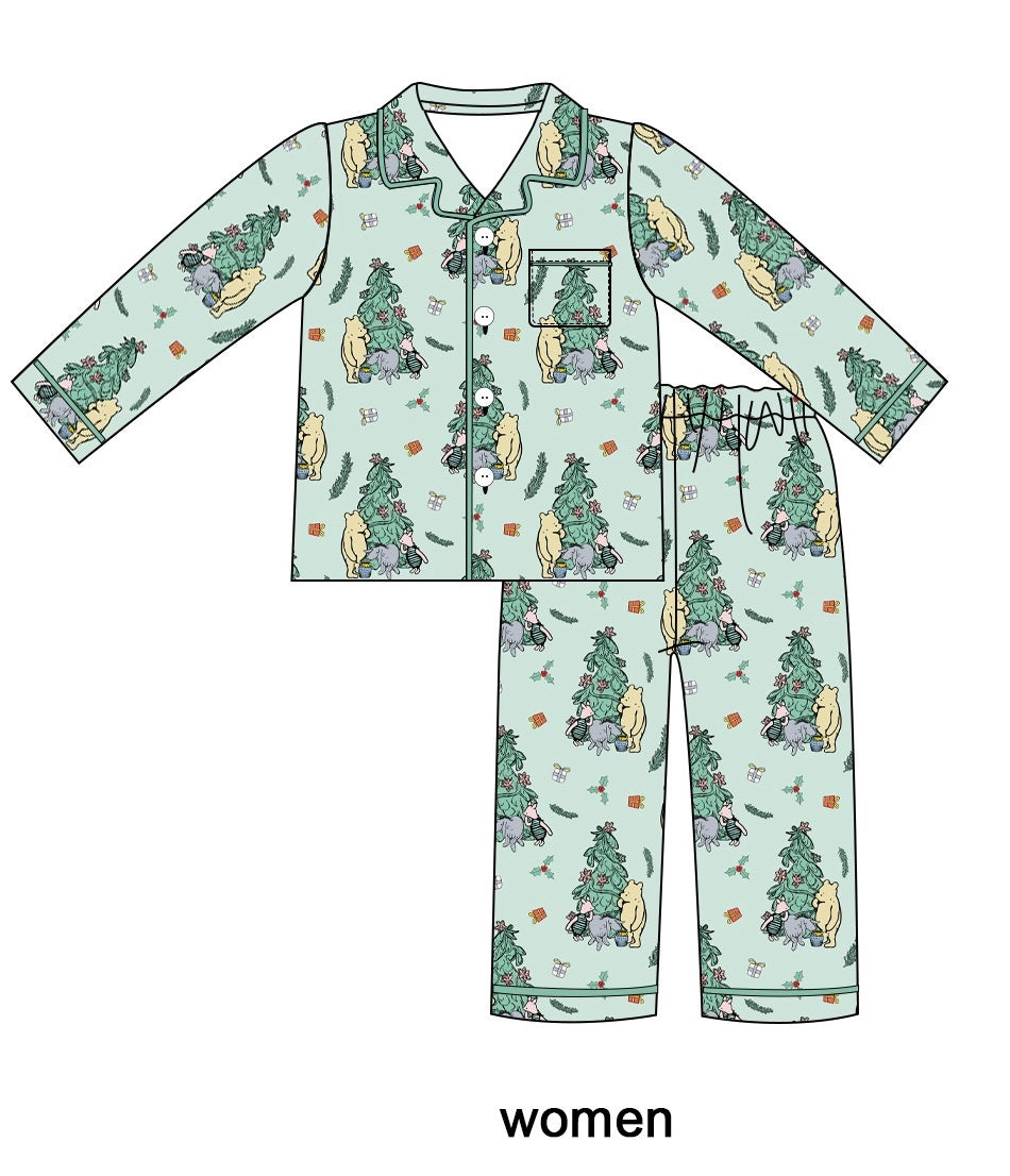 Classic Pooh Christmas Adult Woman Set