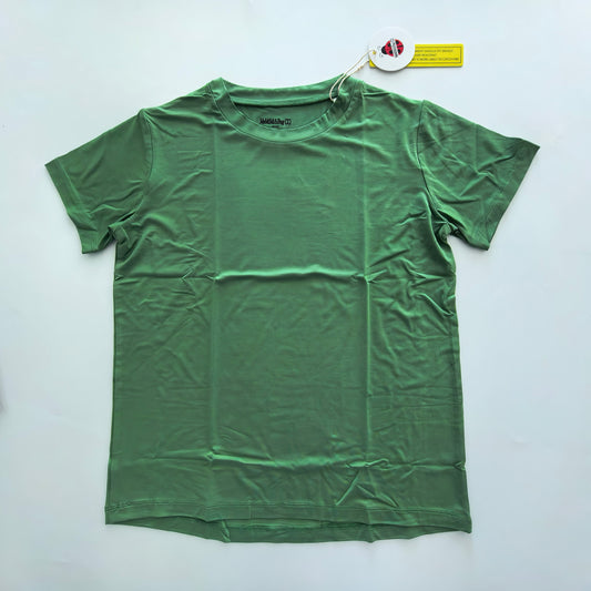 Green Solid Oversized Tee