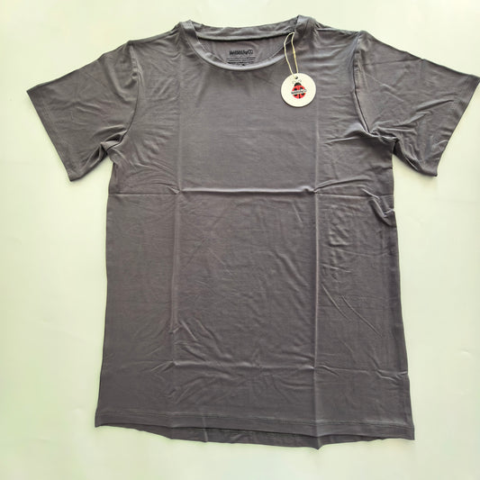 Grey Solid Oversized Tee