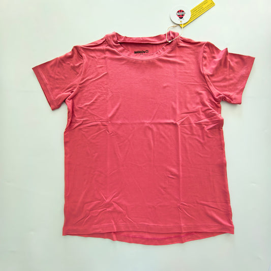 Pink Solid Oversized Tee