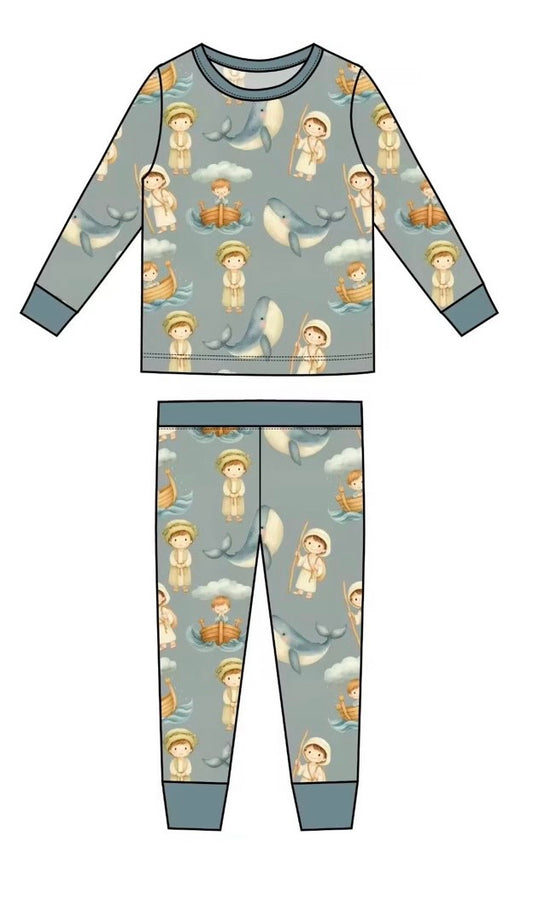 Jonah and the Whale 2 piece pj set