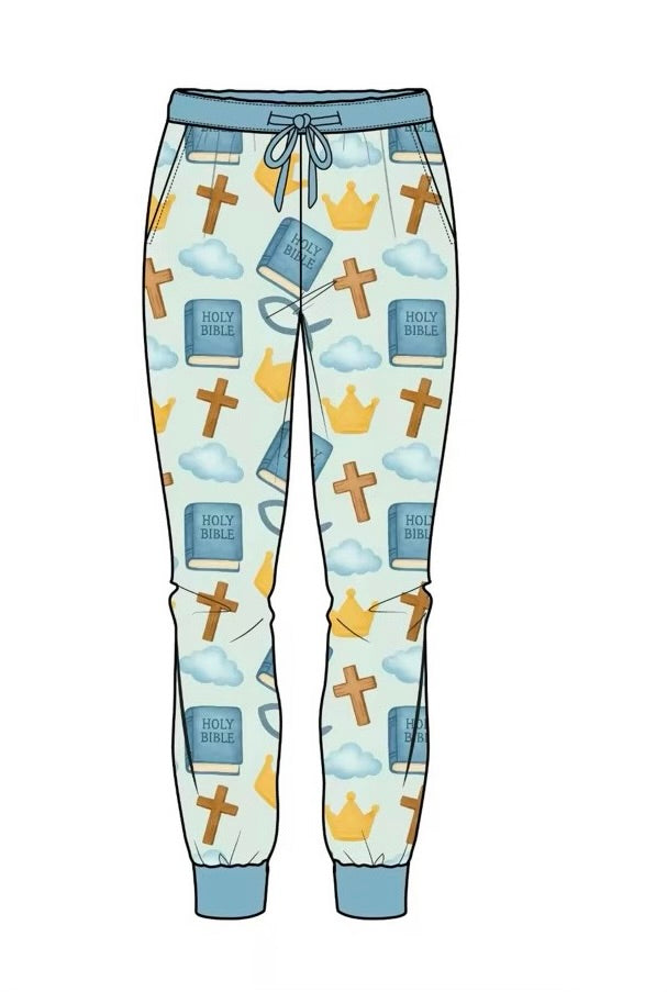 Blue Bible Joggers