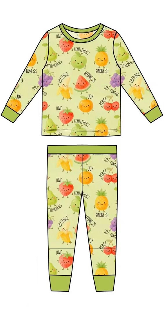 Fruit of the Spirit 2 piece pj set