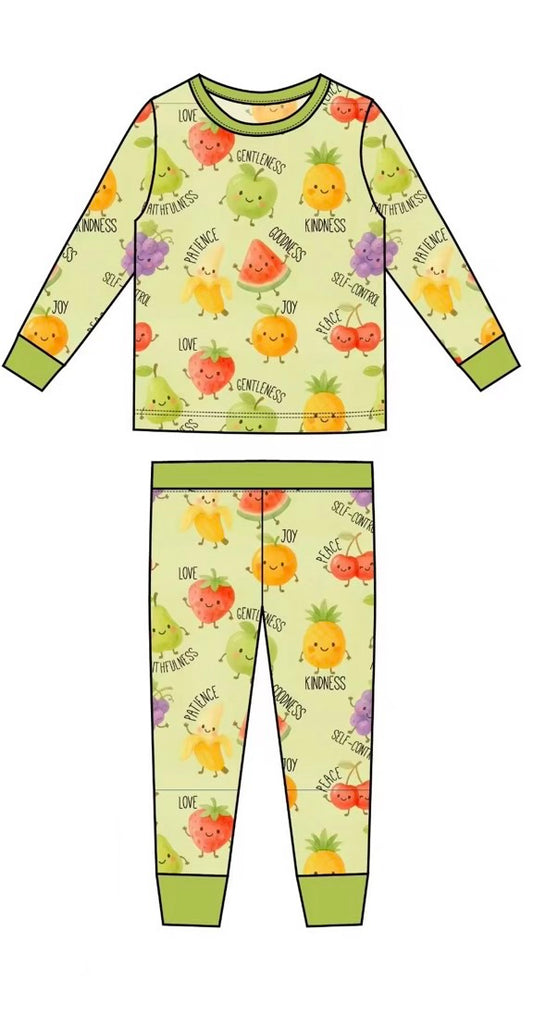 Fruit of the Spirit 2 piece pj set