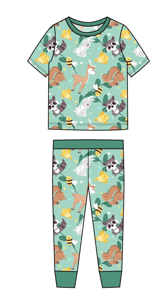 Spring Animals 2 pc PJ Set