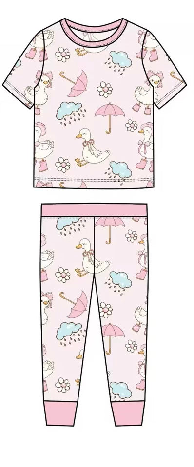 Pink Goose 2pc PJ set