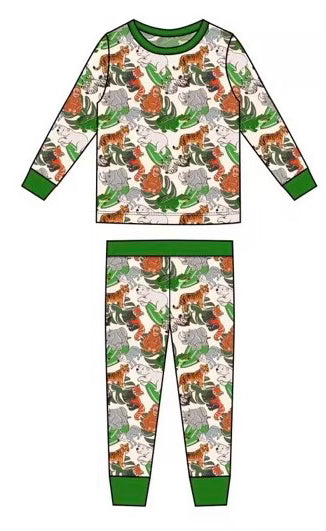 Zoo Animals 2 piece PJ set