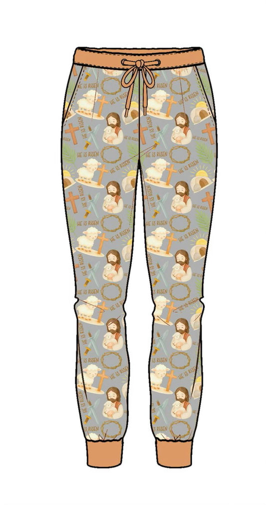 He is Risen Adult Joggers