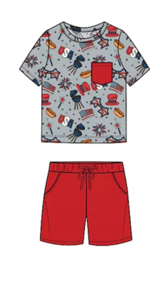 USA Daywear Short Set